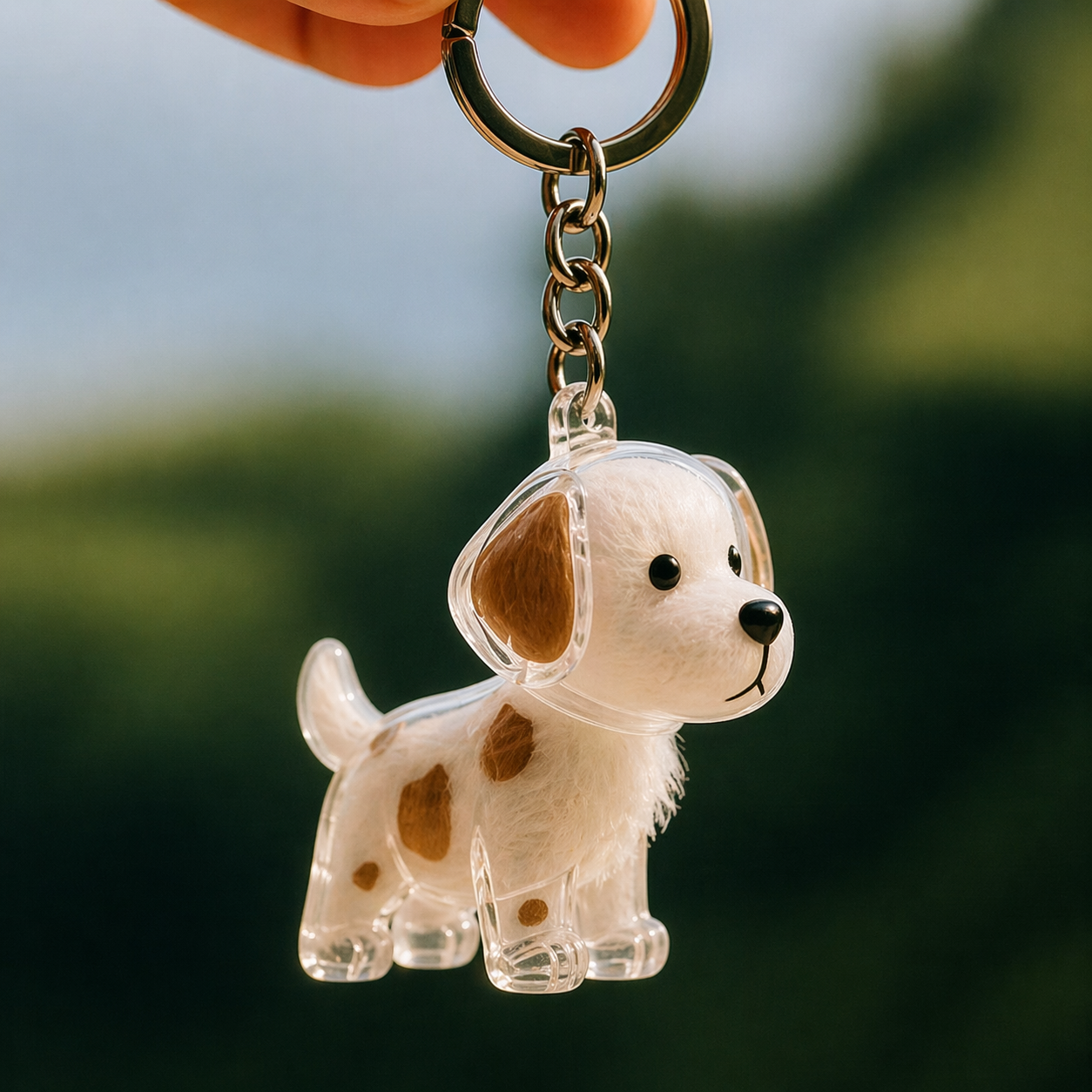 Fur Keepsake™ – Keychain with Your Dog's Real Fur