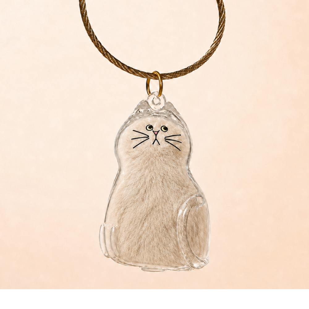 Fur Keepsake™ – Keychain with Your Cat's Real Fur