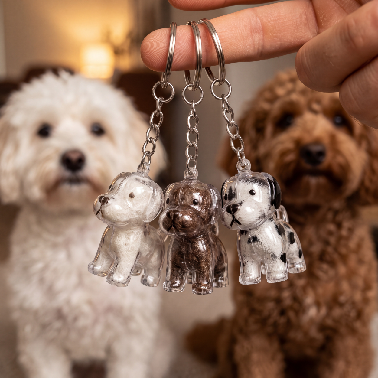Fur Keepsake™ – Keychain with Your Dog's Real Fur