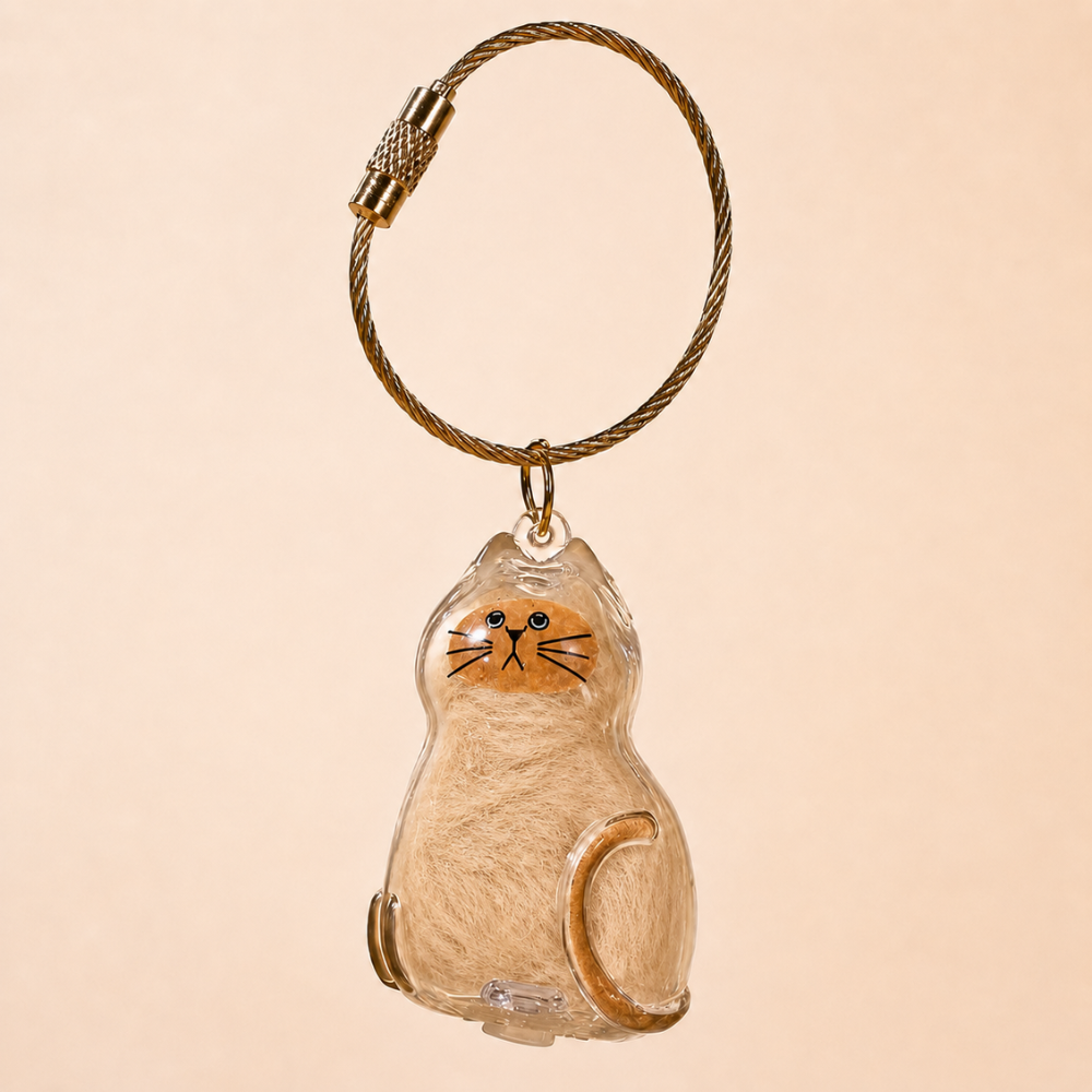 Fur Keepsake™ – Keychain with Your Cat's Real Fur