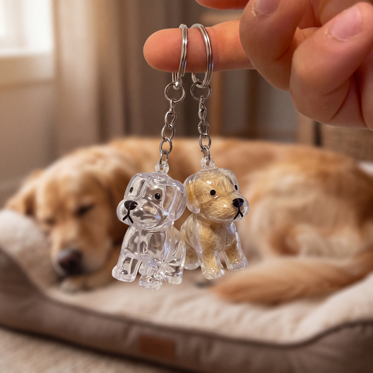Fur Keepsake™ – Keychain with Your Dog's Real Fur