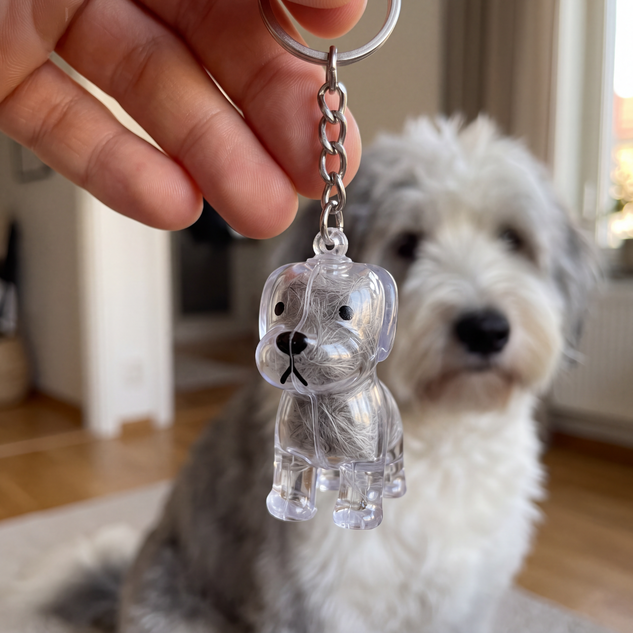 Fur Keepsake™ – Keychain with Your Dog's Real Fur