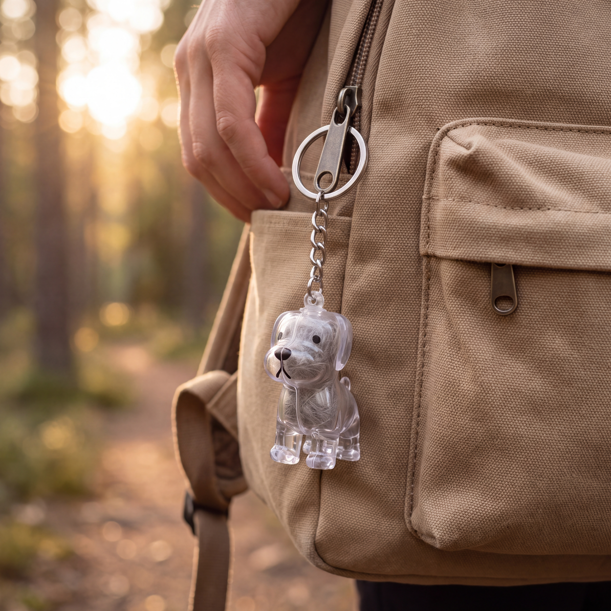 Fur Keepsake™ – Keychain with Your Dog's Real Fur
