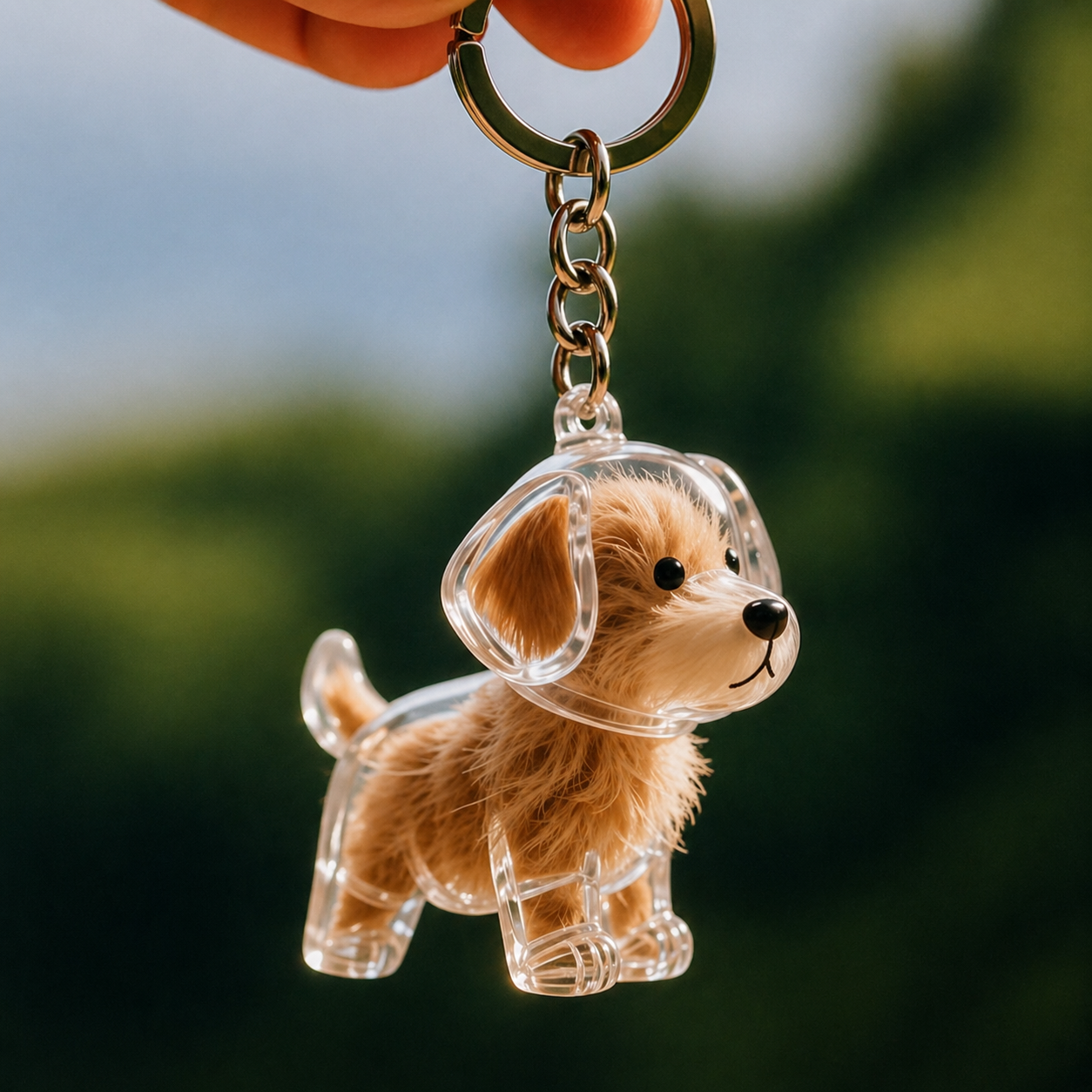 Fur Keepsake™ – Keychain with Your Dog's Real Fur